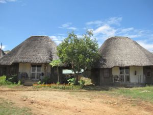 left is one of the shacks